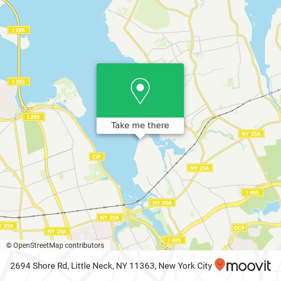 Mapa de 2694 Shore Rd, Little Neck, NY 11363