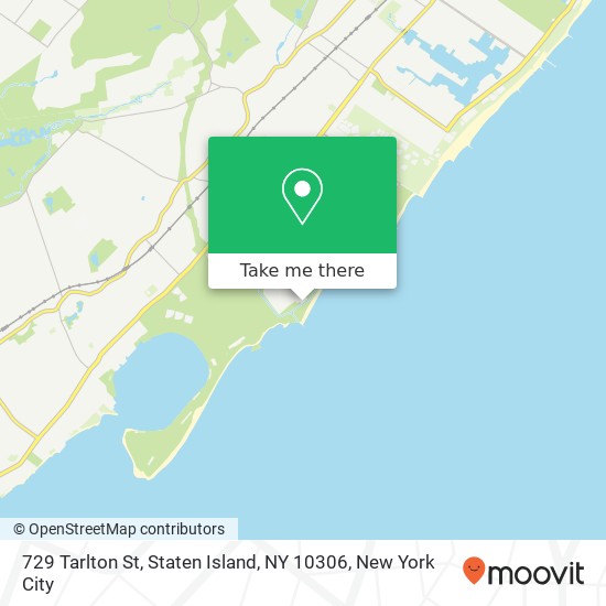 Mapa de 729 Tarlton St, Staten Island, NY 10306