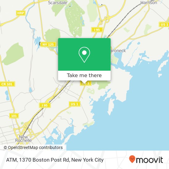 Mapa de ATM, 1370 Boston Post Rd