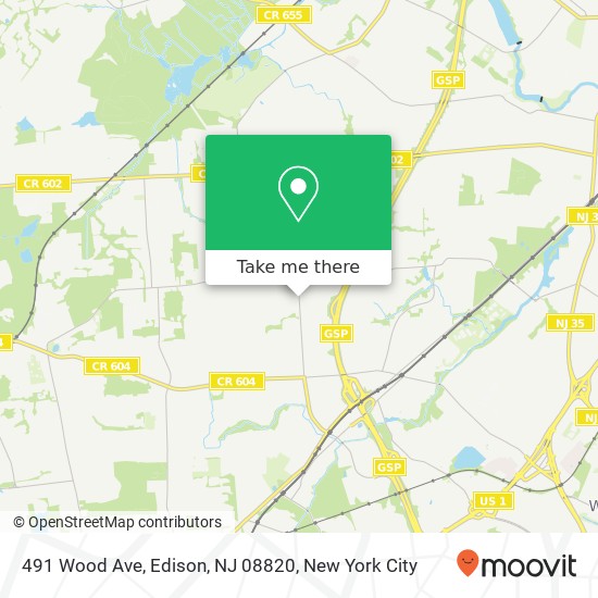 491 Wood Ave, Edison, NJ 08820 map