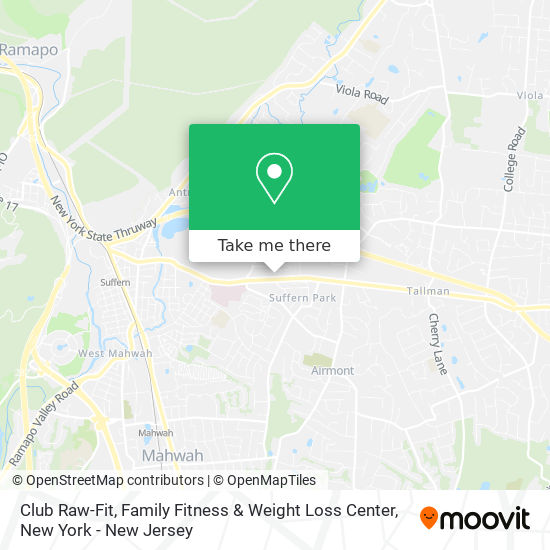 Mapa de Club Raw-Fit, Family Fitness & Weight Loss Center