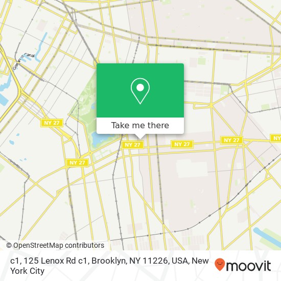 c1, 125 Lenox Rd c1, Brooklyn, NY 11226, USA map
