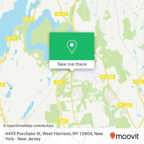 Mapa de 4455 Purchase St, West Harrison, NY 10604