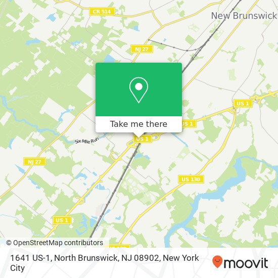 Mapa de 1641 US-1, North Brunswick, NJ 08902