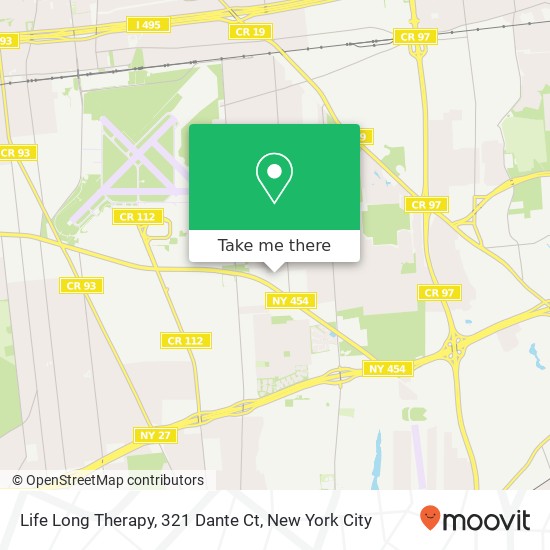 Mapa de Life Long Therapy, 321 Dante Ct