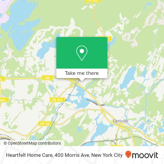 Mapa de Heartfelt Home Care, 400 Morris Ave