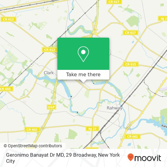 Geronimo Banayat Dr MD, 29 Broadway map