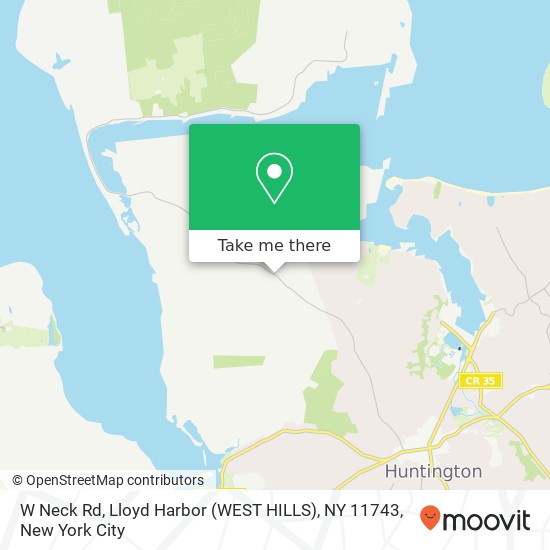 W Neck Rd, Lloyd Harbor (WEST HILLS), NY 11743 map