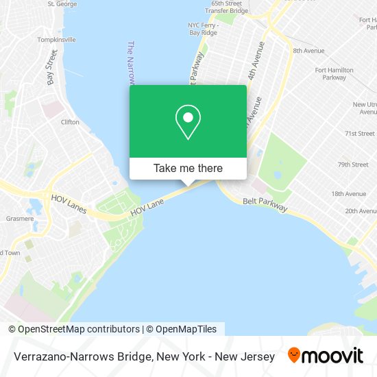 Verrazano-Narrows Bridge map