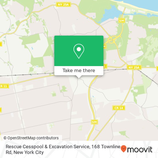 Mapa de Rescue Cesspool & Excavation Service, 168 Townline Rd