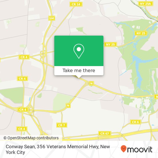 Mapa de Conway Sean, 356 Veterans Memorial Hwy