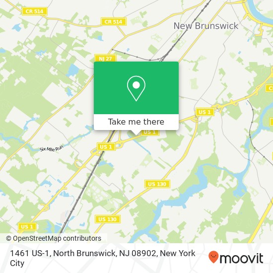 Mapa de 1461 US-1, North Brunswick, NJ 08902