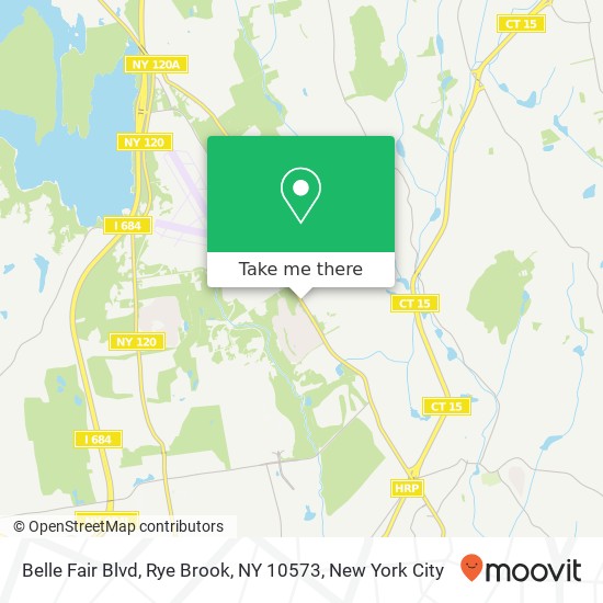 Belle Fair Blvd, Rye Brook, NY 10573 map