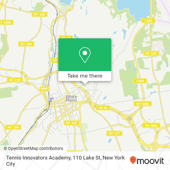Tennis Innovators Academy, 110 Lake St map