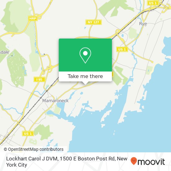 Lockhart Carol J DVM, 1500 E Boston Post Rd map