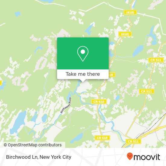 Mapa de Birchwood Ln, Boonton, NJ 07005