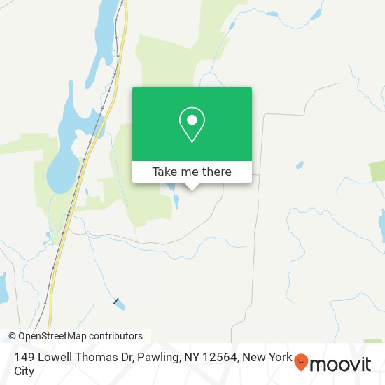 Mapa de 149 Lowell Thomas Dr, Pawling, NY 12564