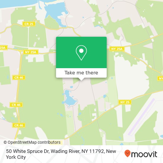 50 White Spruce Dr, Wading River, NY 11792 map