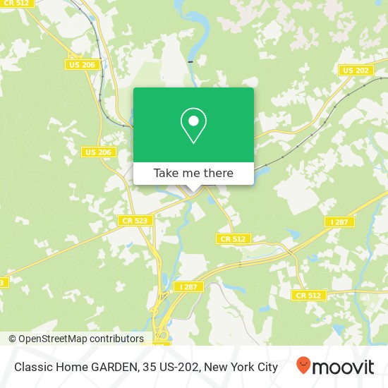 Mapa de Classic Home GARDEN, 35 US-202