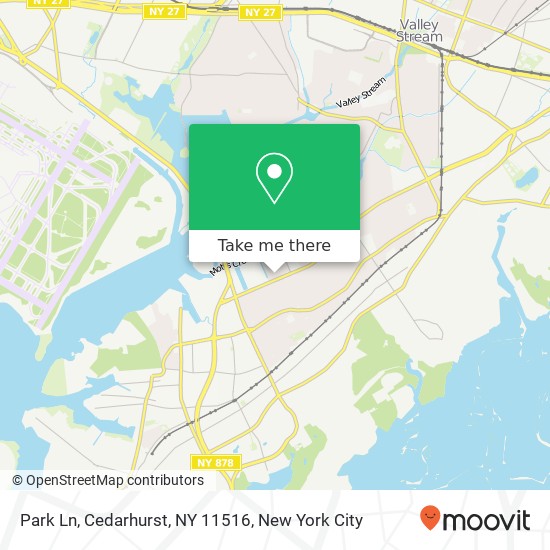 Mapa de Park Ln, Cedarhurst, NY 11516
