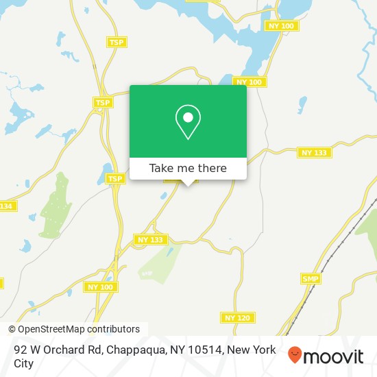 Mapa de 92 W Orchard Rd, Chappaqua, NY 10514