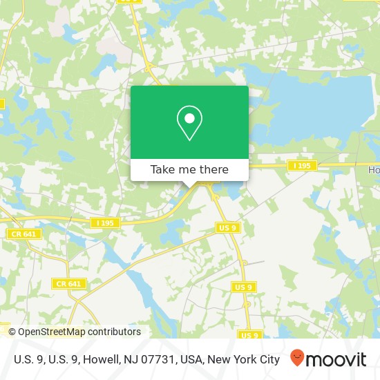 Mapa de U.S. 9, U.S. 9, Howell, NJ 07731, USA
