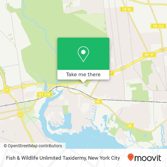 Fish & Wildlife Unlimited Taxidermy map