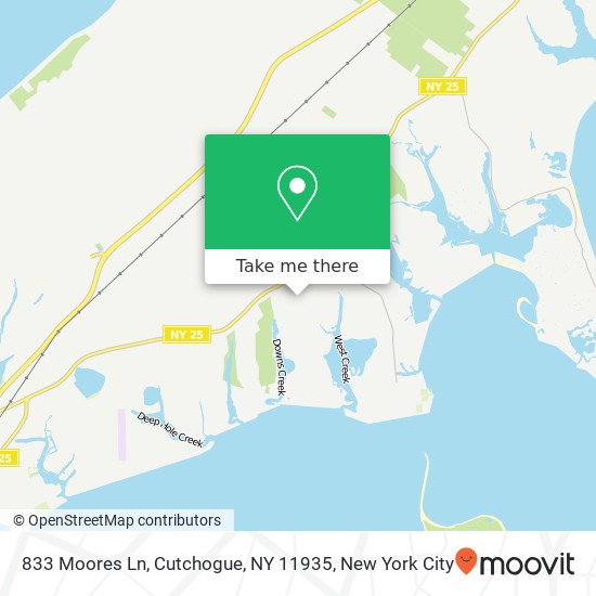 833 Moores Ln, Cutchogue, NY 11935 map