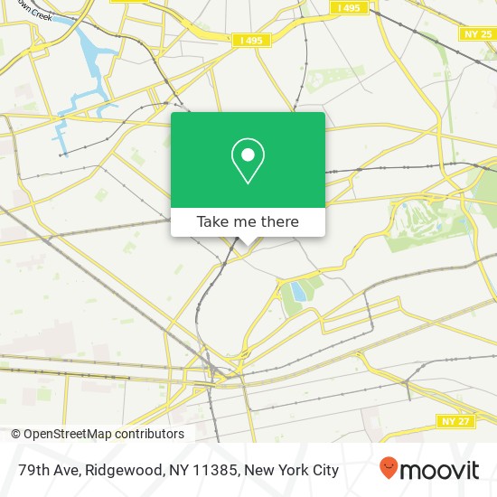 Mapa de 79th Ave, Ridgewood, NY 11385