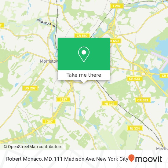 Mapa de Robert Monaco, MD, 111 Madison Ave