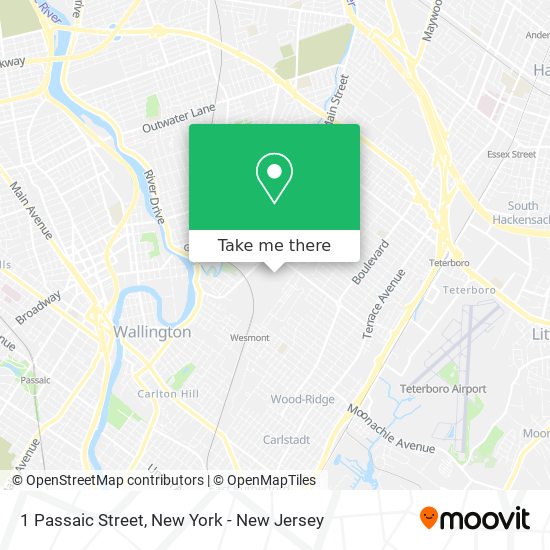 Mapa de 1 Passaic Street