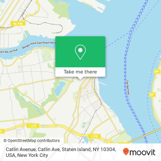 Catlin Avenue, Catlin Ave, Staten Island, NY 10304, USA map