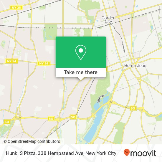 Hunki S Pizza, 338 Hempstead Ave map