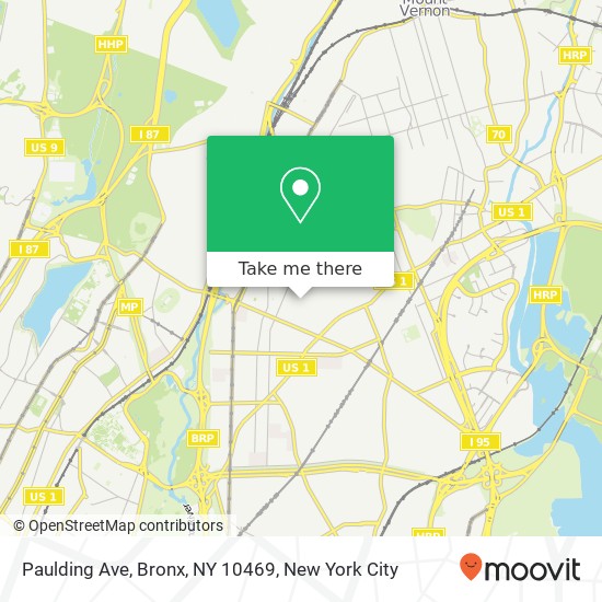 Paulding Ave, Bronx, NY 10469 map