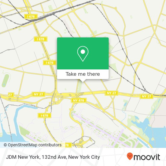 Mapa de JDM New York, 132nd Ave