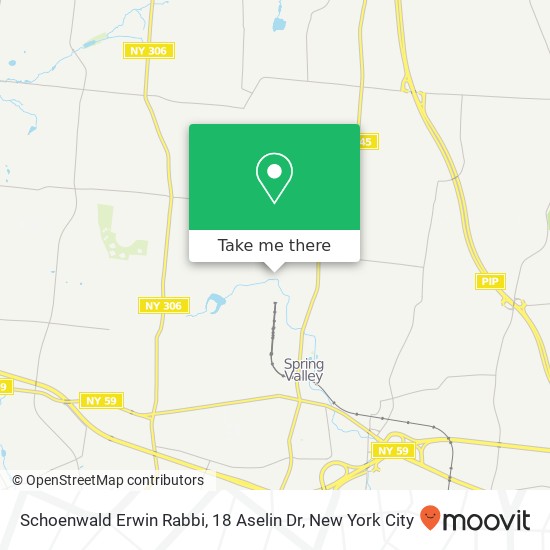 Schoenwald Erwin Rabbi, 18 Aselin Dr map