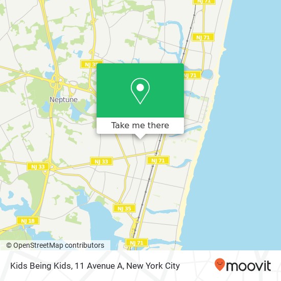 Mapa de Kids Being Kids, 11 Avenue A