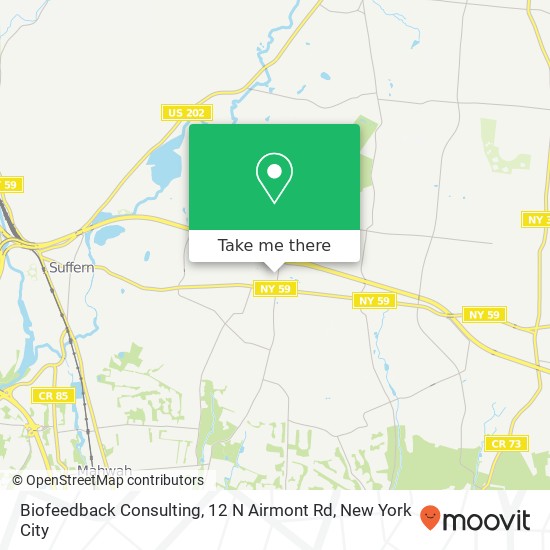 Biofeedback Consulting, 12 N Airmont Rd map