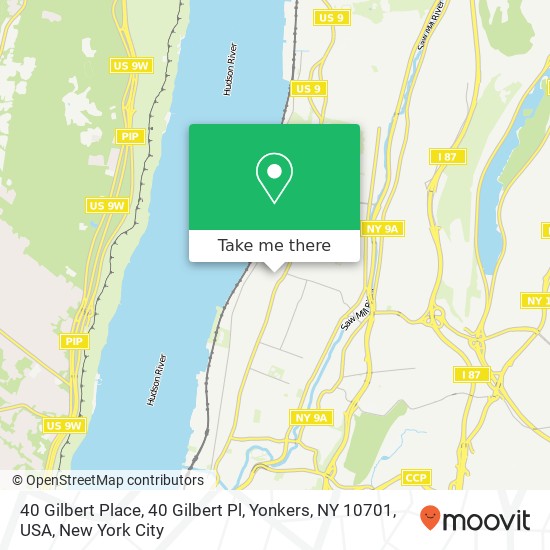 40 Gilbert Place, 40 Gilbert Pl, Yonkers, NY 10701, USA map