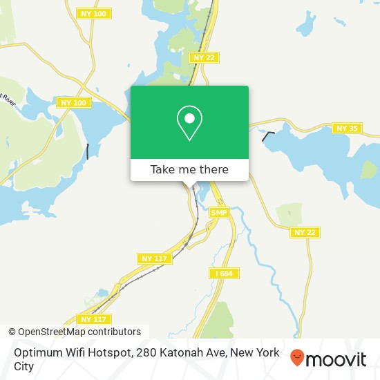 Mapa de Optimum Wifi Hotspot, 280 Katonah Ave