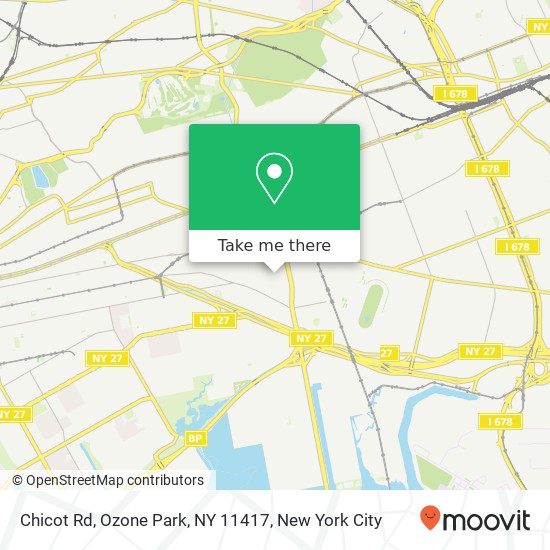 Mapa de Chicot Rd, Ozone Park, NY 11417