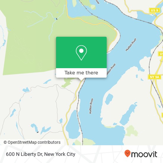 Mapa de 600 N Liberty Dr, Tomkins Cove, NY 10986