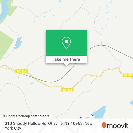 Mapa de 310 Shoddy Hollow Rd, Otisville, NY 10963
