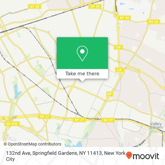 Mapa de 132nd Ave, Springfield Gardens, NY 11413