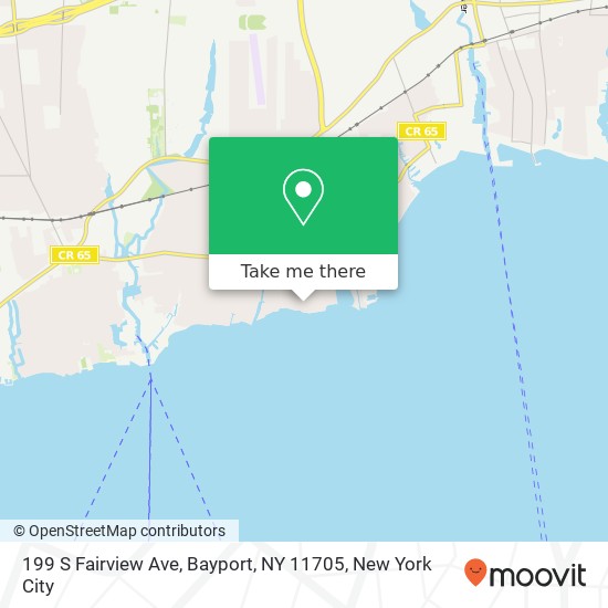 Mapa de 199 S Fairview Ave, Bayport, NY 11705