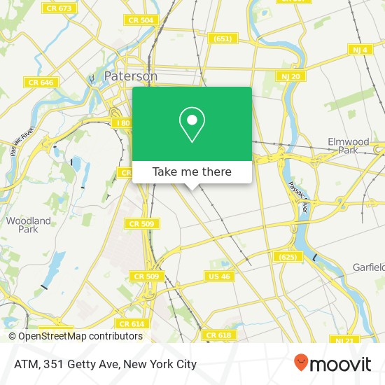Mapa de ATM, 351 Getty Ave