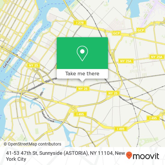 Mapa de 41-53 47th St, Sunnyside (ASTORIA), NY 11104