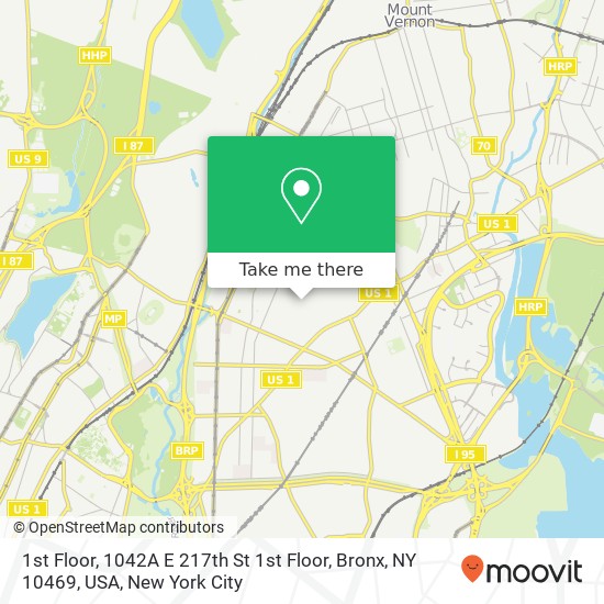 1st Floor, 1042A E 217th St 1st Floor, Bronx, NY 10469, USA map