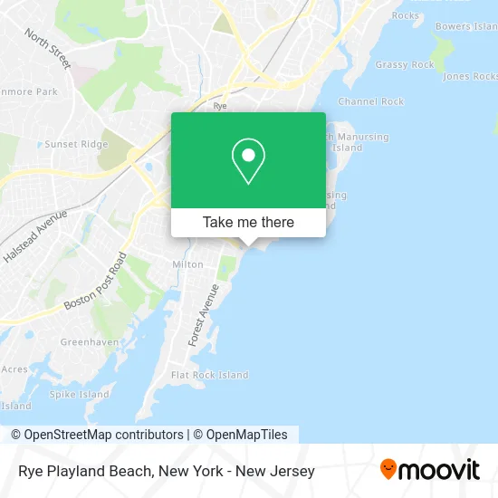 Rye Playland Beach map