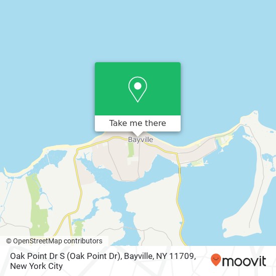 Mapa de Oak Point Dr S (Oak Point Dr), Bayville, NY 11709